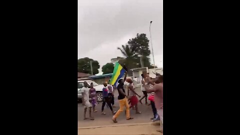Pro-French Overthrown President Ali Bongo's Posters Defaced as Gabon Celebrates