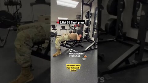 Chest Exercises to build strength Army combat fitness test #shorts