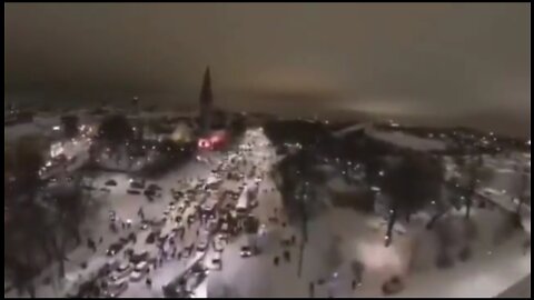 HUGE Freedom Convoy In Finland Outside Parliament