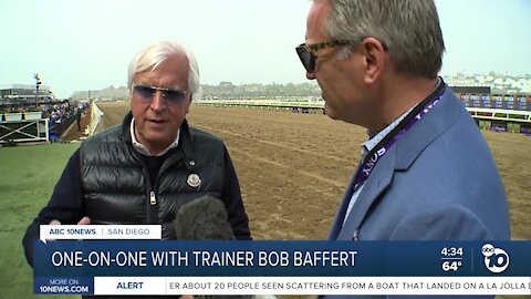 One-on-one with horse trainer Bob Baffert at Breeders' Cup in Del Mar