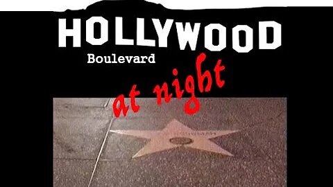 Hollywood Blvd at Night.