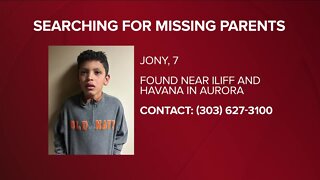 Aurora police searching for parents of 7-year-old who was found alone