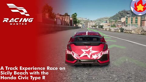 A Track Experience Race on Sicily Beach with the Honda Civic Type R | Racing Master