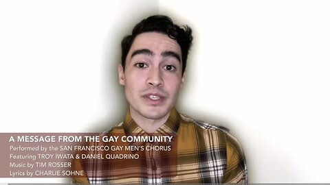 ‘A Message From The Gay Community’