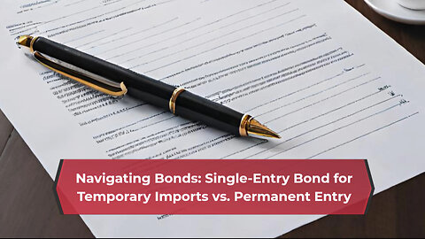 Utilizing Single-Entry Bond: Considerations for Temporary Imports and Permanent Entry