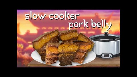 Braised Chinese Pork Belly in a Slow Cooker