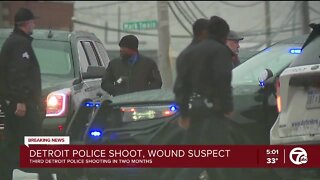 Detroit police shoot, wound suspect