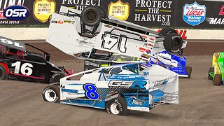 Lucas Oil CHAOS! Big Block Modifieds Battle at High Speeds (iRacing)