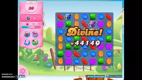 Candy Crush Level 885 Audio Talkthrough, 2 Stars 0 Boosters