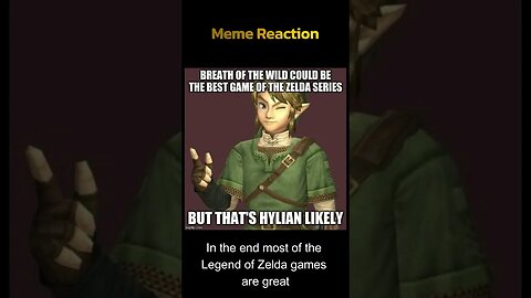 Best Legend of Zelda - Meme reaction 35 #shorts #gamingmemes