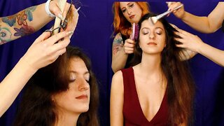 💕Real ASMR Hair Cut 💕 Face Brushing 💕 Scalp Massage 💕 Pampering 💕