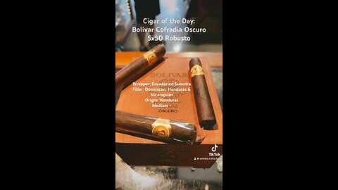 Cigar of the Day: Bolivar Cofradia Oscuro 5x50 Robusto #Shorts #Short #Cigars #Cigar