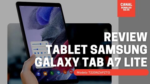 Tablet Samsung Galaxy Tab A7 Lite é bom? Unboxing | Review | T220NZAPZTO