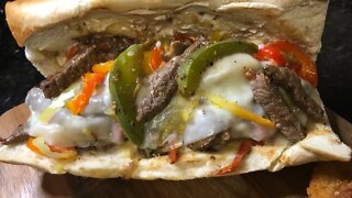 Ultimate Steak and Cheese Sub|Homemade #phillycheesesteak