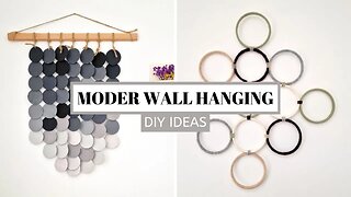 MODERN WALL HANGING DIY IDEAS - create unique wall hangings for your home