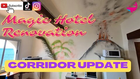 Magic Hotel Renovation - corridor update - #tenerife #shortvideos #pinkwhaleclub