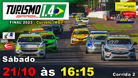 🔴 TURISMO 1.4 BR | Corrida 2 A/B | FINAL 2023 | Curvelo (MG) | Ao Vivo