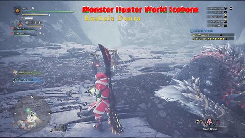 Monster Hunter World Iceborn - Guiding Lands Kushual Daora - Santa's POV