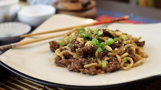 Ground Beef Mongolian Noodles | It's Only Food w/ Chef John Politte