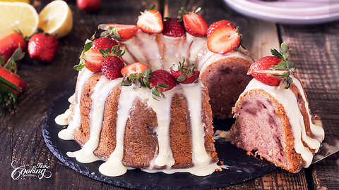 Strawberry Lemon Bundt Cake Recipe