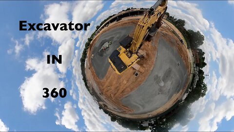 Insane 360 Views of a Large Excavator Gopro Max 360