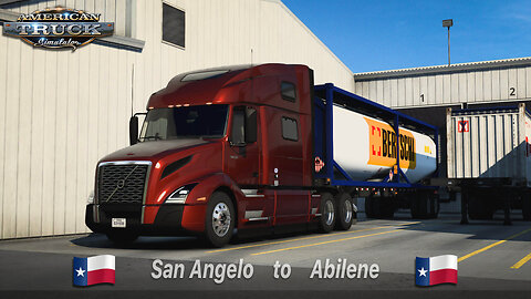 ATS | Volvo VNL 860 | San Angelo TX to Abilene TX | ISO Tank Container 54,343lb