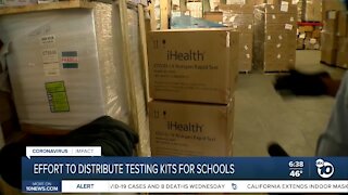 Effort to distribute COVID-19 testing kits for San Diego schools