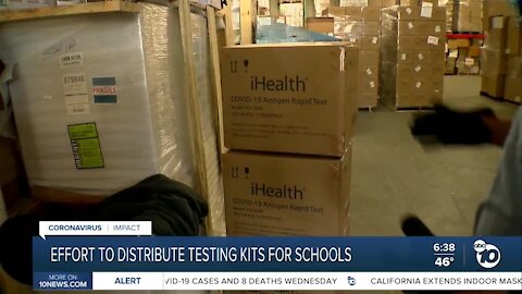 Effort to distribute COVID-19 testing kits for San Diego schools