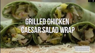 Grilled Chicken Caesar Salad Wraps