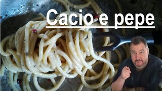 Cacio e Pepe: A classic Italian pasta dish 'cheese and pepper'