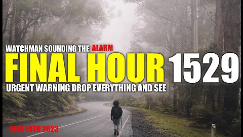 FINAL HOUR 1529 - URGENT WARNING DROP EVERYTHING AND SEE - WATCHMAN SOUNDING THE ALARM