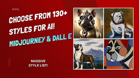130 Unique Styles For AI Art - Midjourney And Dall E - Style List
