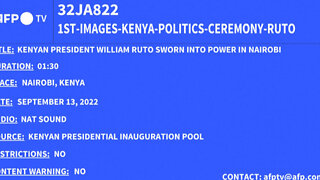 William Ruto sworn in as president.