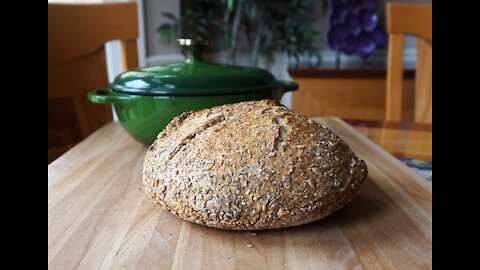 No-Knead Harvest Grains Honey Whole Wheat Bread (updated)… super easy