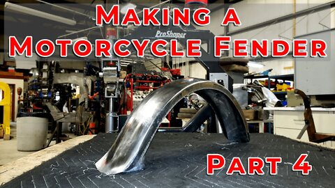 How to Make a Motorcycle fender (Part 4): Shrinking, Planishing and Re-designing