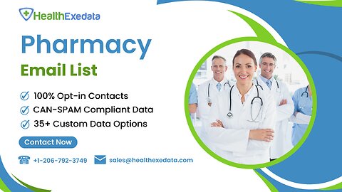 Pharmacist Email List and Mailing List | 100% Verified List