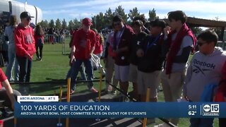 Local kids take part in '100 Yards of Education' STEM event