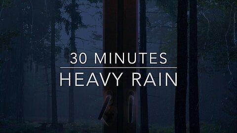 Rain Sounds ASMR - Heavy Rain On Window - 30 Minute Rain Sounds For Sleep, ADHD, Fall Asleep Fast