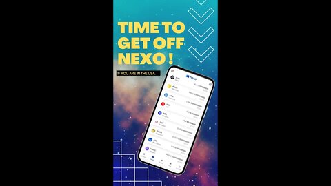 Time to get your CRYPTO off NEXO?!