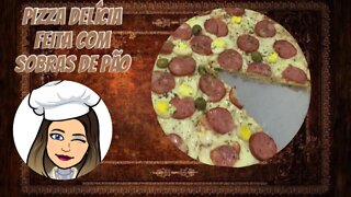 PIZZA DE PÃO VELHO MUITO FÁCIL DE FAZER - É SÓ BATER NO LIQUIDIFICADOR E PRONTO !! DELÍCIA DEMAIS