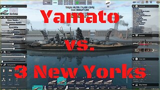 Yamato vs. 3 New Yorks