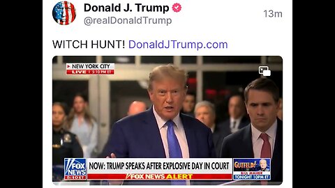 Trump Truth - WITCH HUNT- DonaldJTrump.com