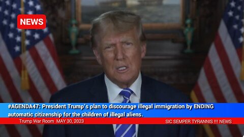 President Trump declares War on illegal immigration