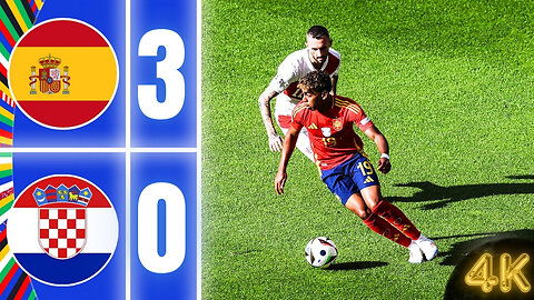 Spain vs Croatia 3-0 Match Review in 4K | UEFA Euros 2024