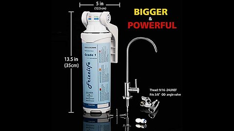 Frizzlife Under Sink Water Filter System-High Capacity Direct Connect Under Counter Drinking Wa...