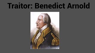 Traitors and Benedict Arnold