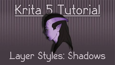 Krita 5 Tutorial: Layer Styles - Drop Shadow + Inner Shadow