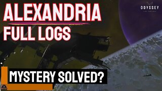 Fate of the ALEXANDRIA full Logs // Elite Dangerous Mystery