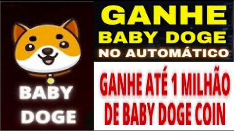 Como GANHAR MILHÕES de BABYDOGECOIN FREE toda semana no Automático | Ganhar dinheiro em 2023