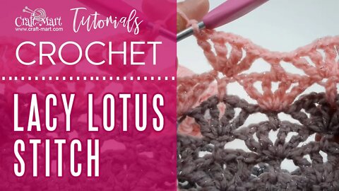 Learning Lacy Crochet Stitch - Lacy Lotus